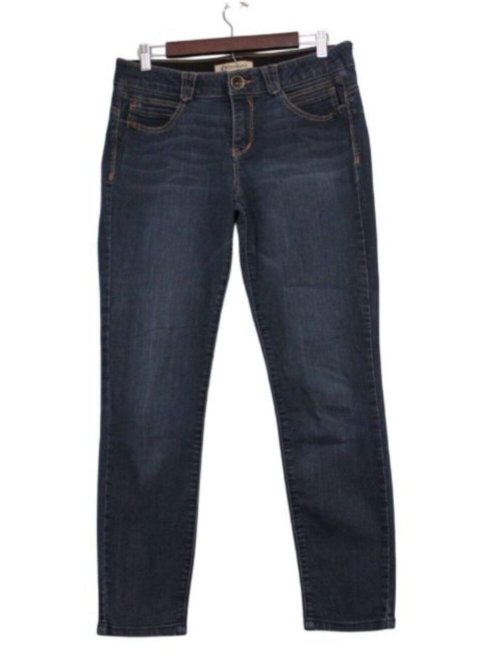 Democracy Ab Solution Jeans Size 10 Booty Lift Stretch Slimming Dark Wash Ankle
